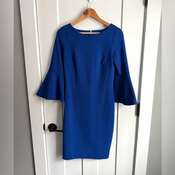 CALVIN KLEIN Cobalt Blue Dress 6 - Picture 7 of 10